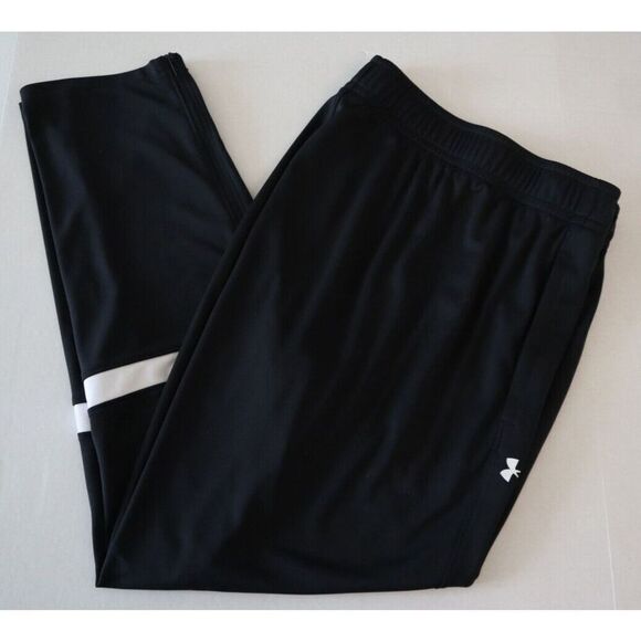 Under Armour 1376885-001 Men's Sz 2XL Black Team Knit Loose Fit Warm-Up Pants - Picture 9 of 13